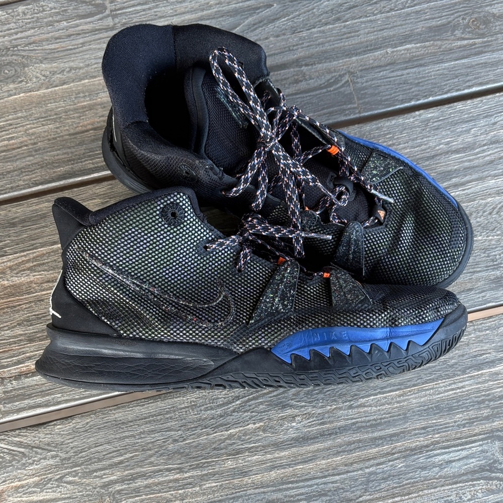 Kyrie 7 (GS) Black Lime Ice Nike Kids Athletic Sneakers